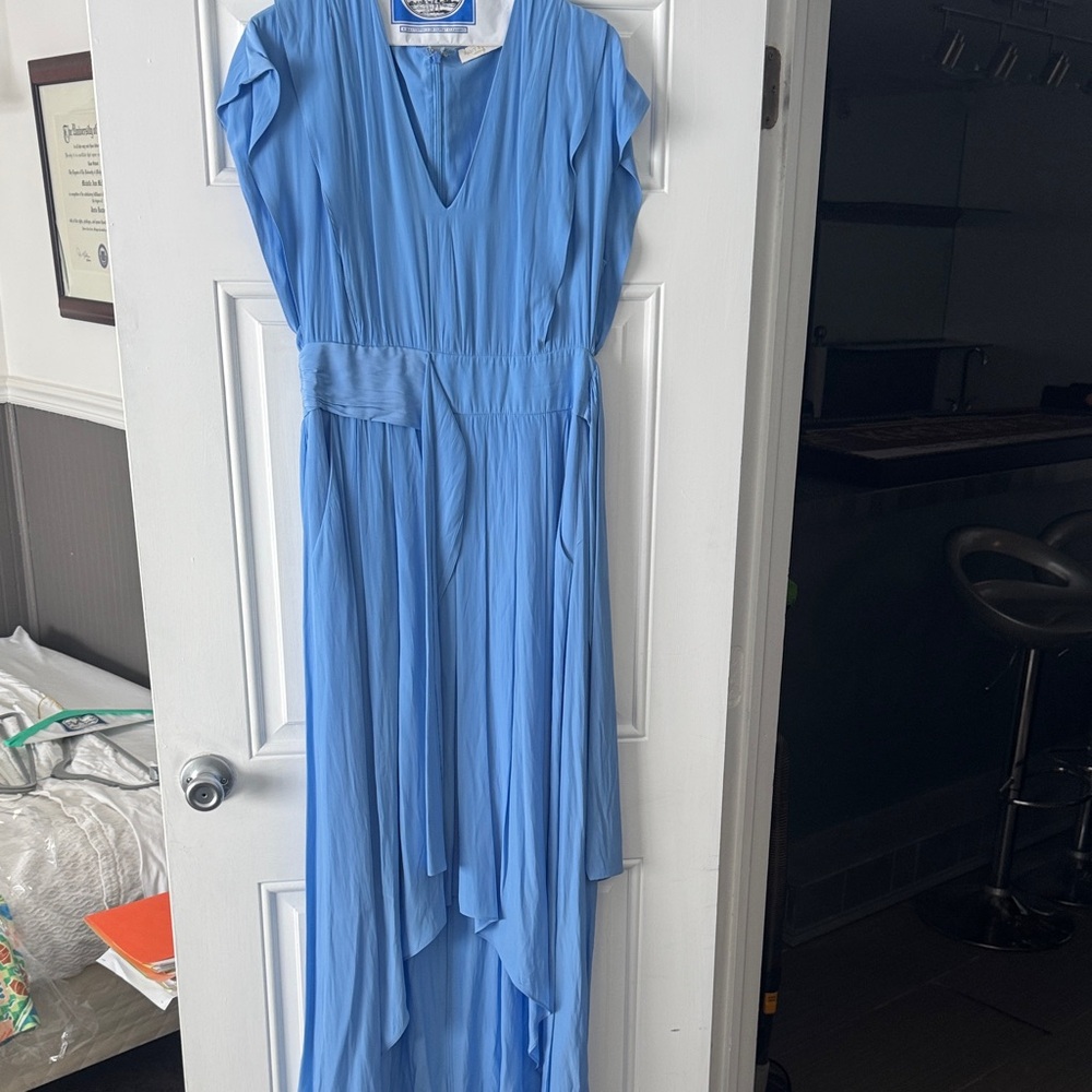 Ramy Brook Sky Blue High Low Dress